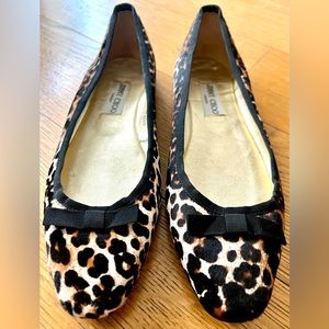 Jimmy Choo Ponyhair Animal Print Ballet Flats